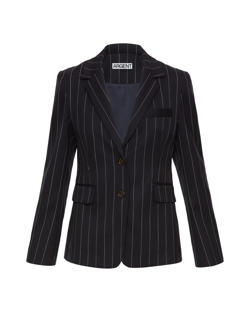 CopainBlazerinStretchWool NavyPinstripe 581 1