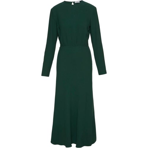 CrosbyDressinViscoseWoolCrepe Emerald 388