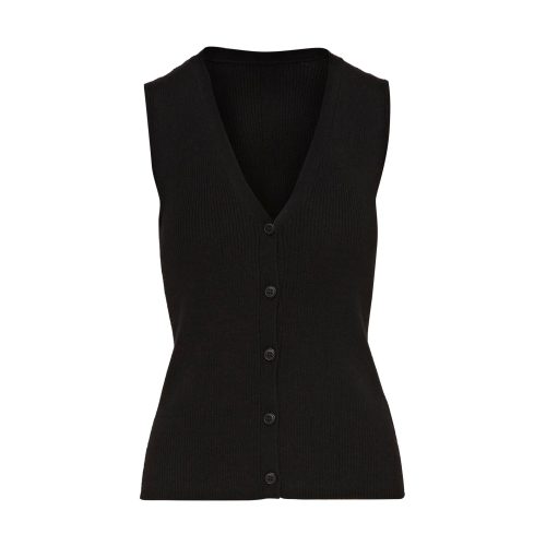 EverydayKnitRibWaistcoat Black 326