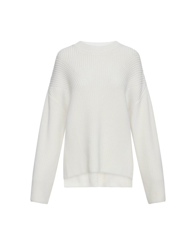 OversizedSweaterinWool Cashmere Ivory 351 GHOST