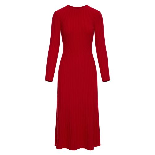 RibbedEverydayDressinMerinoWool Red 157 GHOST