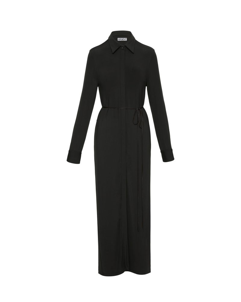 ShirtDressinMatteJersey Black 540 1