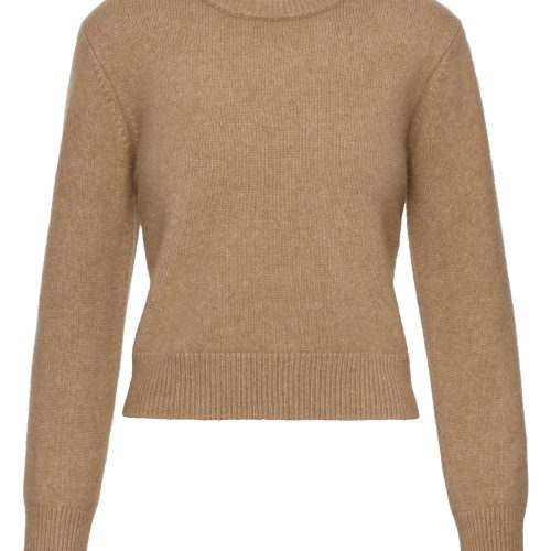 ShrunkenCrewneckinLuxeYarn Camel