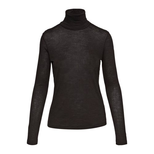 SkinnyTurtleneckinMerinoSilkJersey Black 356