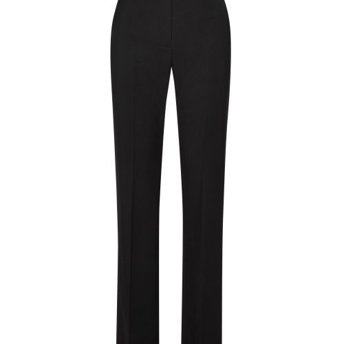 Straight Leg Trouser in Seasonless Wool Black