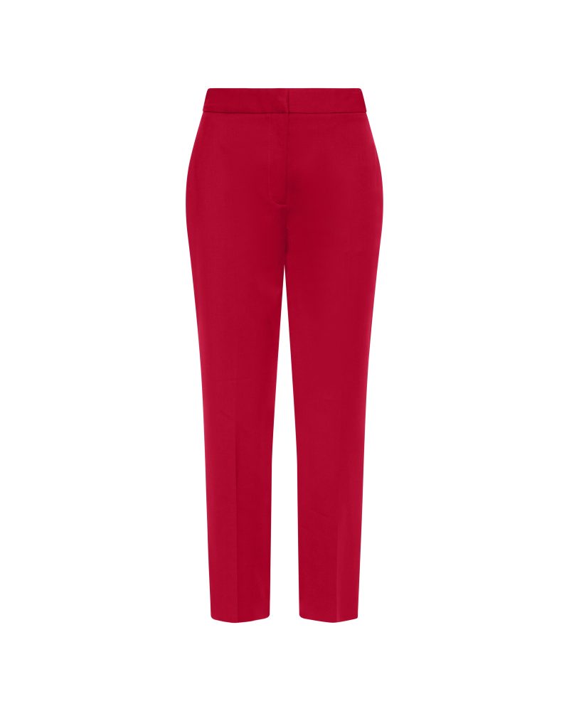 Tailored Trouser in Seasonless Wool Cranberry 200 GHOST