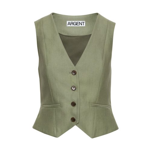 WaistcoatinLinen Sage 3856 1