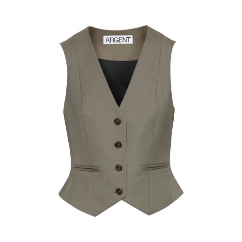 WaistcoatinSeasonlessWool Ash