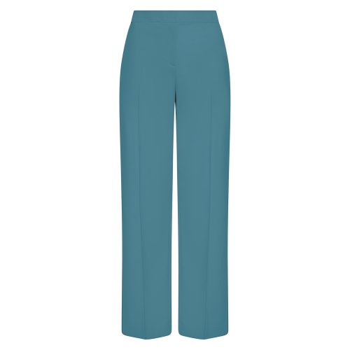 Wide Leg Trouser in Seasonless Wool Royal Blue Ghost 123